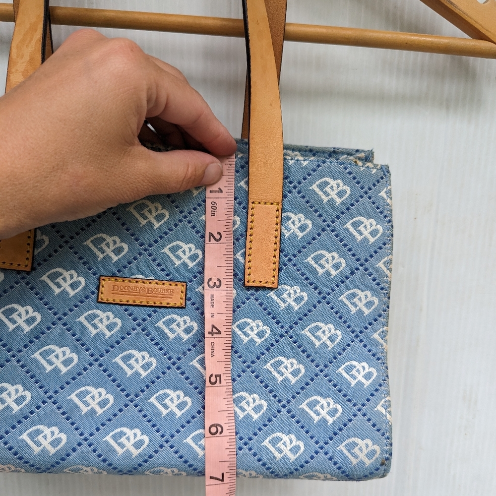DOONEY & BOURKE blue monogrammed small handbag purse - Picture 10 of 16
